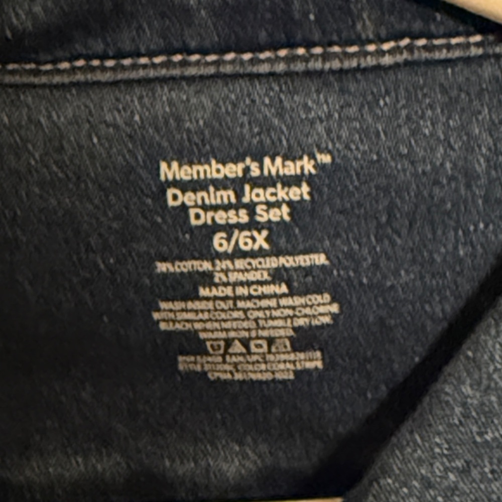 Kids Denim Jacket in Classic Blue - Picture 2 of 3